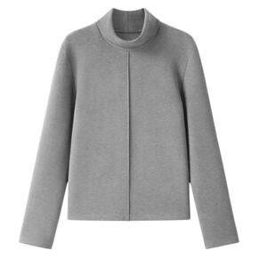 NWT OGL FuzzLuxe Turtleneck Long Sleeve Top Heather Gray Size Medium